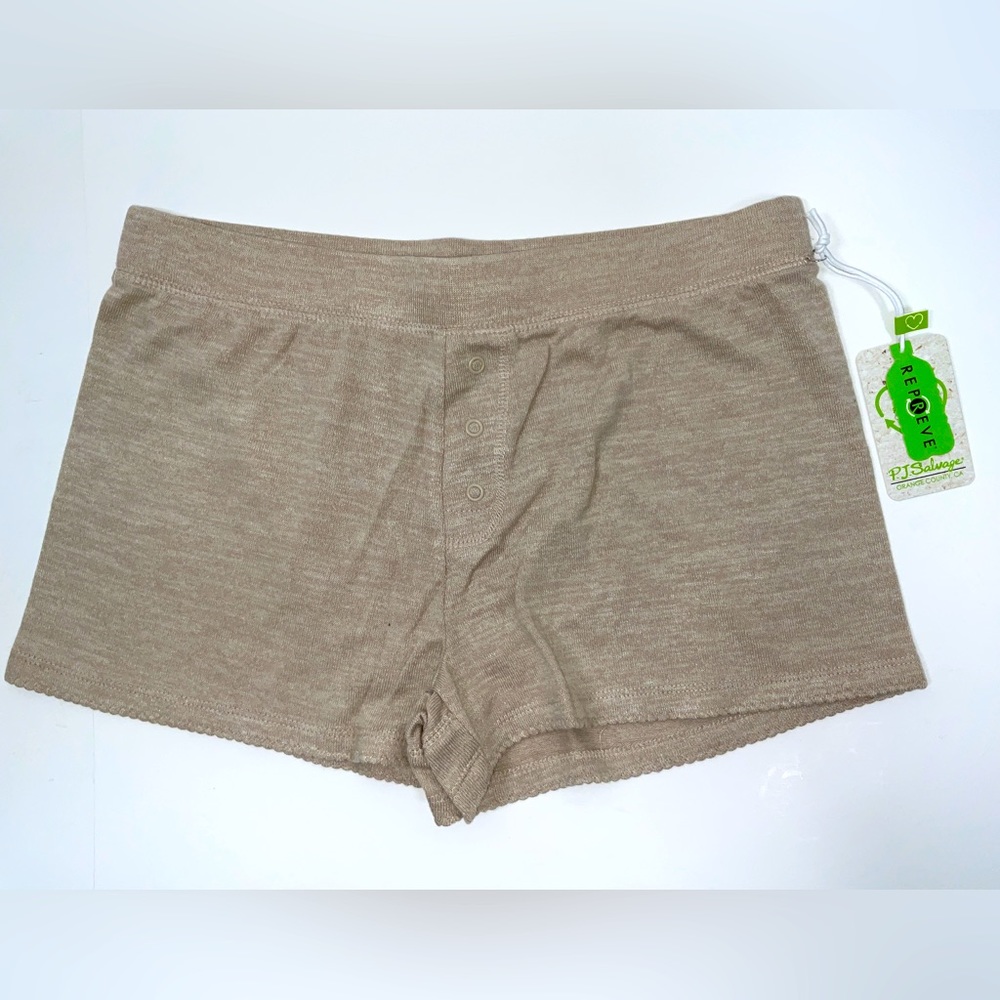 NWT Women’s P.J.‎ Salvage Reloved Collection Desert Stone Pajama Sleep Shorts M